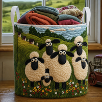 Camille | Panier à linge matelassé à la main