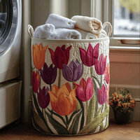 Margaux | Panier à linge matelassé à la main