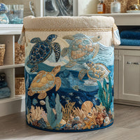 Léa | Panier à linge matelassé à la main